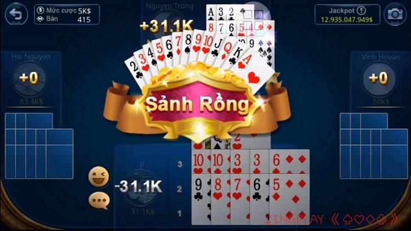 Mỗi gảm bài có quy định về luật chơi cụ thể khác biệt